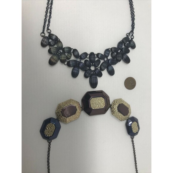 Liz Claiborne Jewelry - Lot of 2 VTG Liz Claiborne w BB Hangtag Necklace Bib & Multi Color Chunky